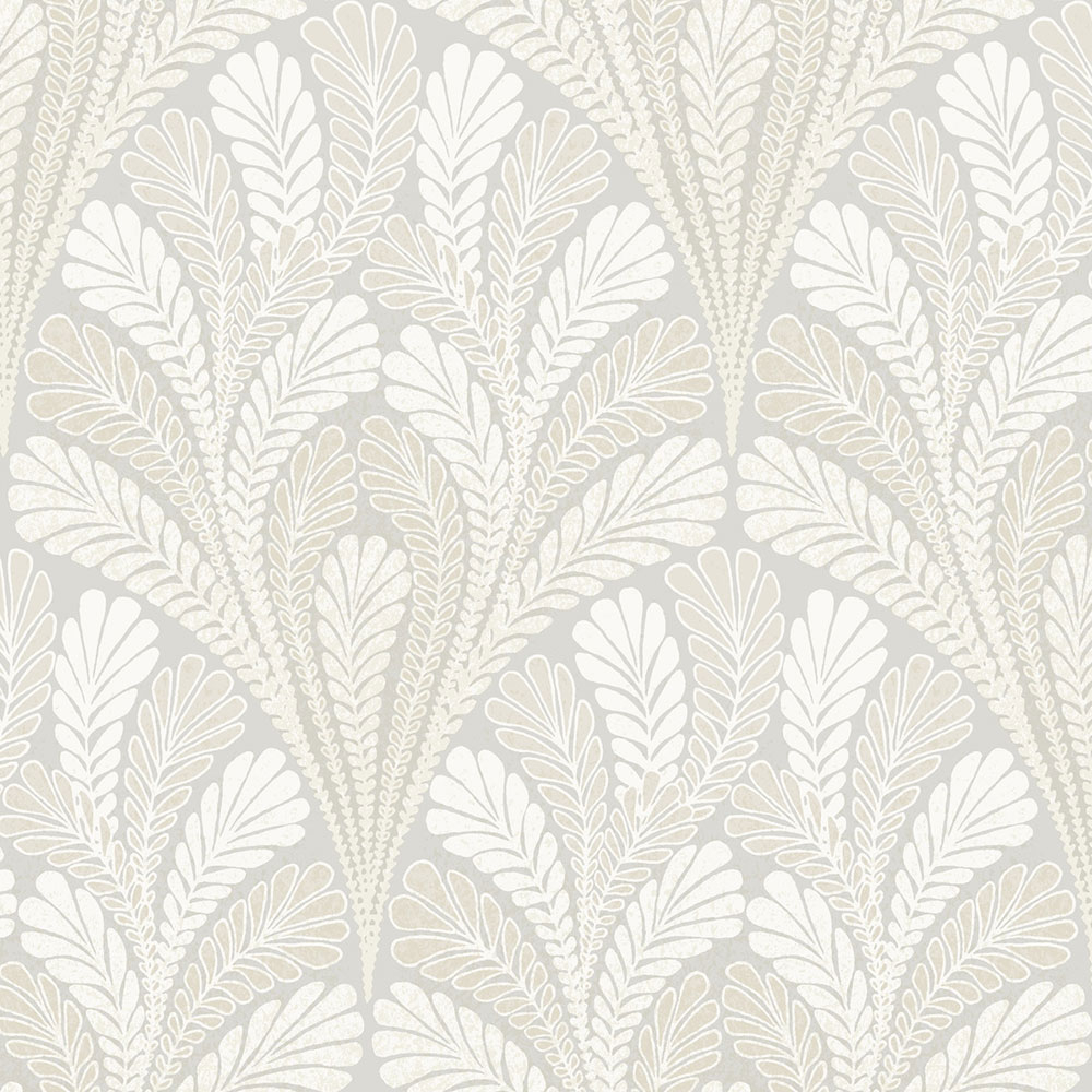 Graue vorgeklebte Tapete, Blätter DM5022, Damask, York