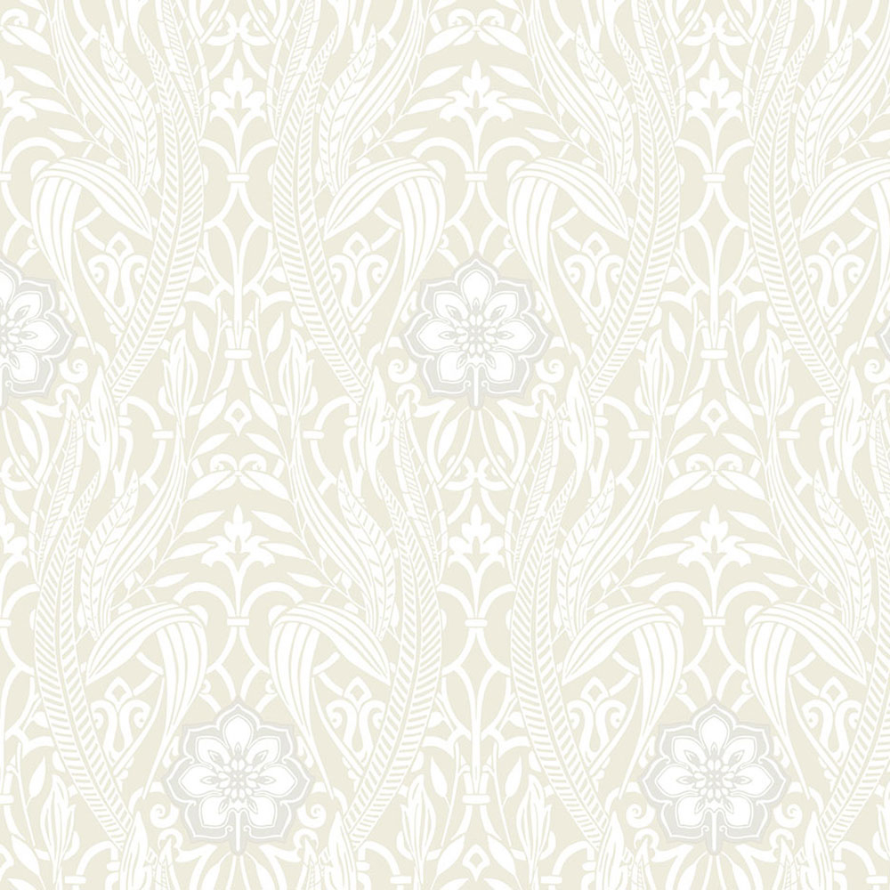 Beige vorgeklebte Tapete -Ornamenten DM4993, Damask, York