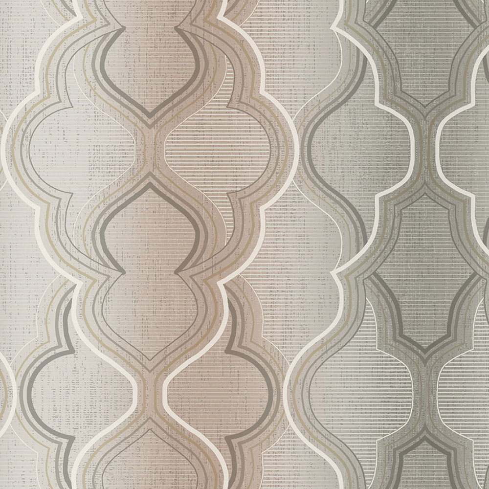 Vorgeklebte braune Tapete, Ombré-Ornamente DM4943, Damask, York