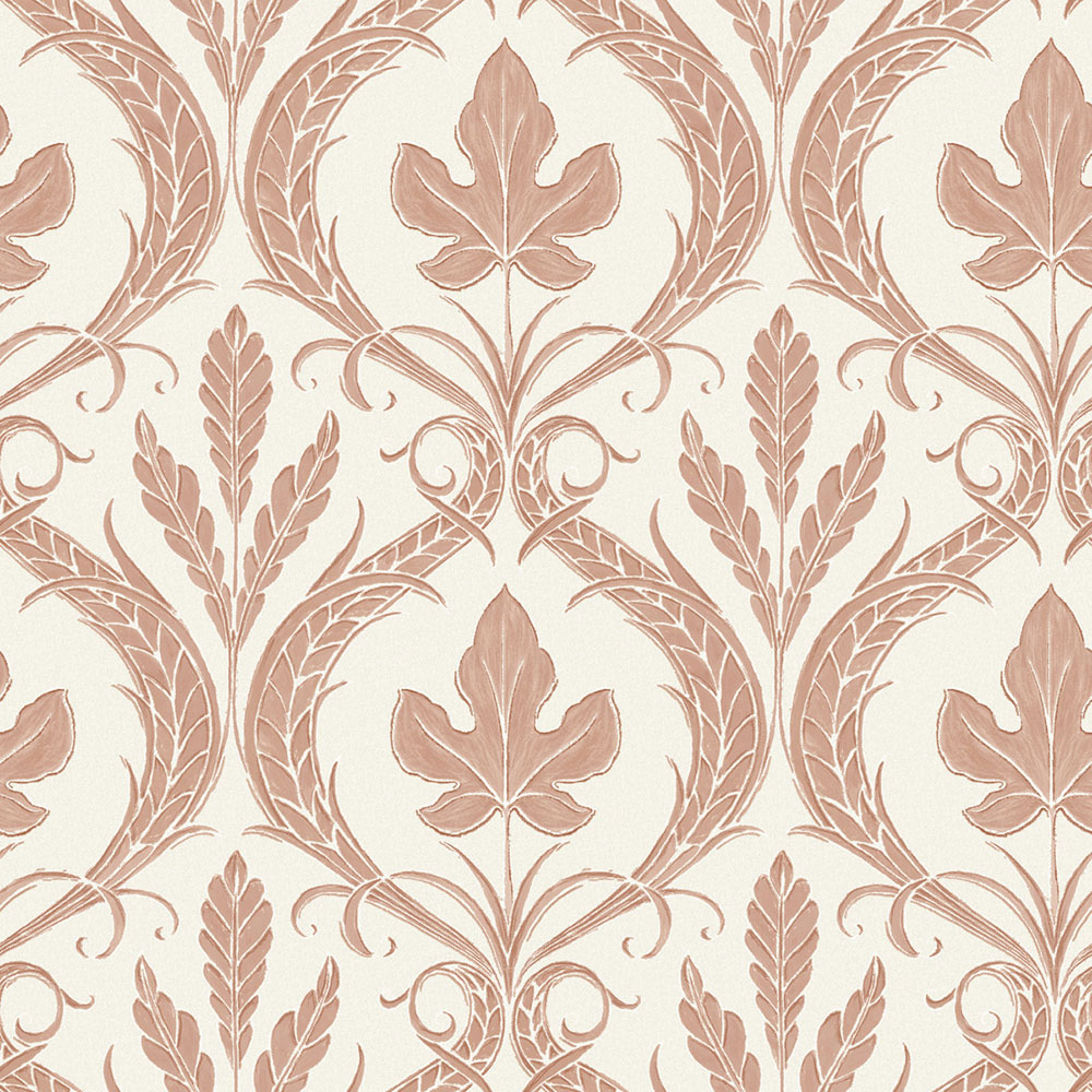 Vorgeklebte Tapete, Blätter, Ornamente DM4923, Damask, York