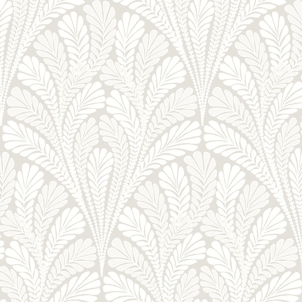 Beige vorgeklebte Tapete, Metallic-Blätter BW3952, Damask, York