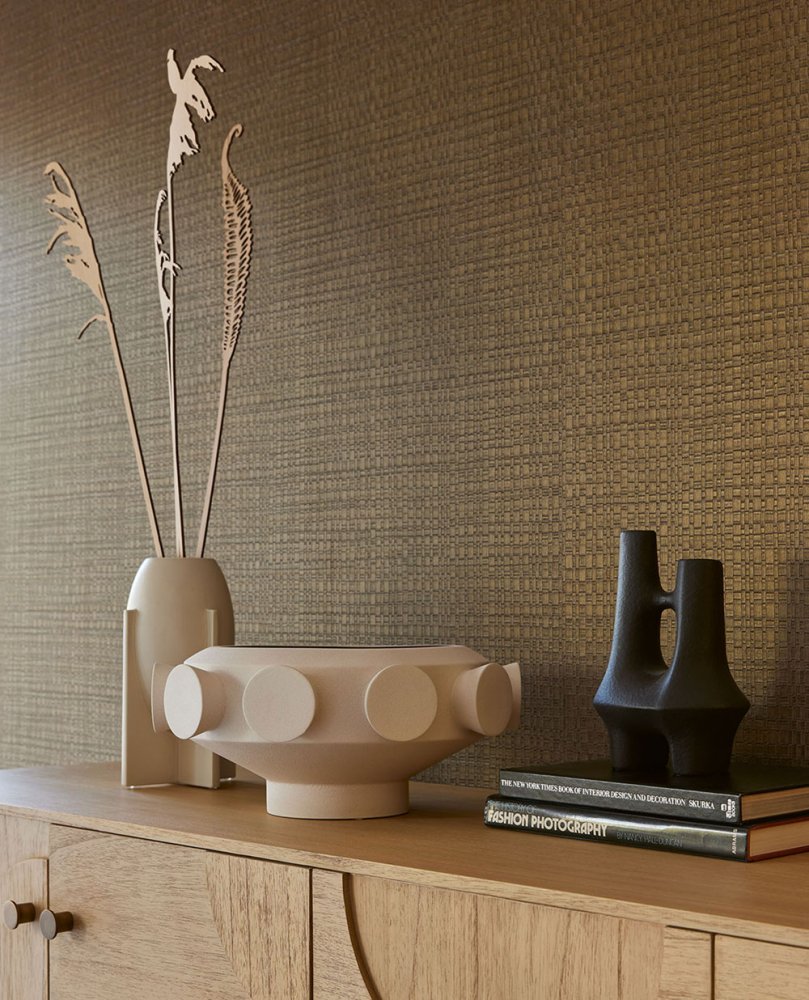 Luxustapete mit geometrischer Struktur 313531 Canvas Eijffinger