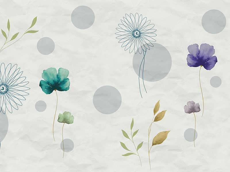 Fototapete Blumen, Z66885, 5,10 X 3 m, Satin Flowers, Zambaiti Parati