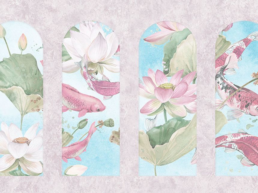 Fototapete, Arkade mit Wasseroberfläche, Z66868, 5,10 X 3 m, Satin Flowers, Zambaiti Parati