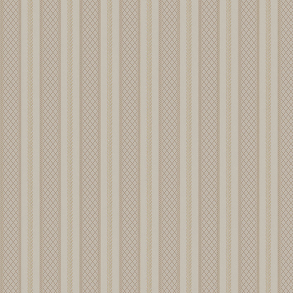 Beige gestreifte Tapete, Z66850, Satin Flowers, Zambaiti Parati