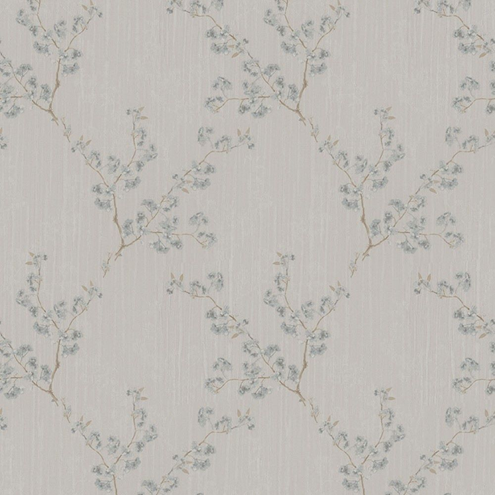 Beige Tapete Blumen, Z66829, Satin Flowers, Zambaiti Parati