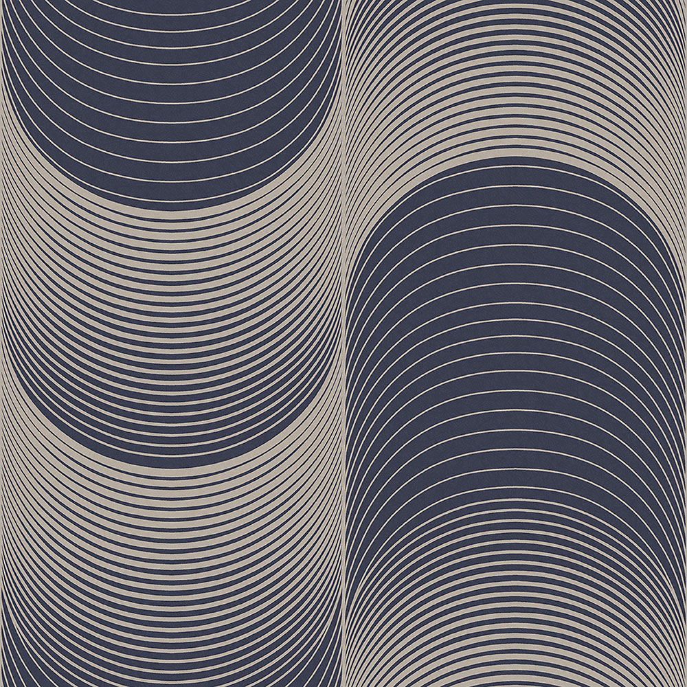 Luxustapete silberne Wellen 115065 Eternal, Graham&Brown