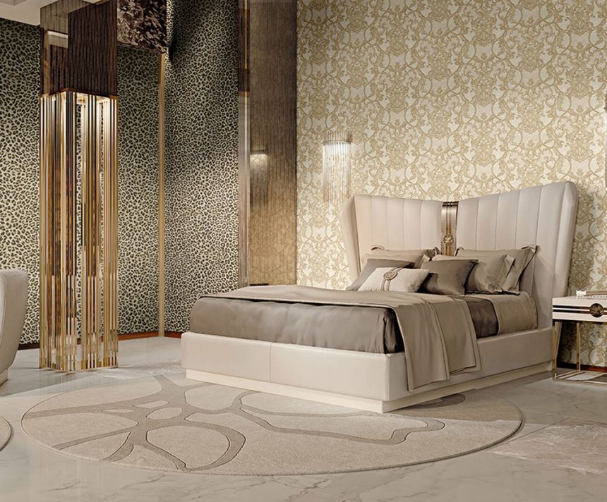 Goldgraue Barocktapete Z80043 Philipp Plein, Zambaiti Parati