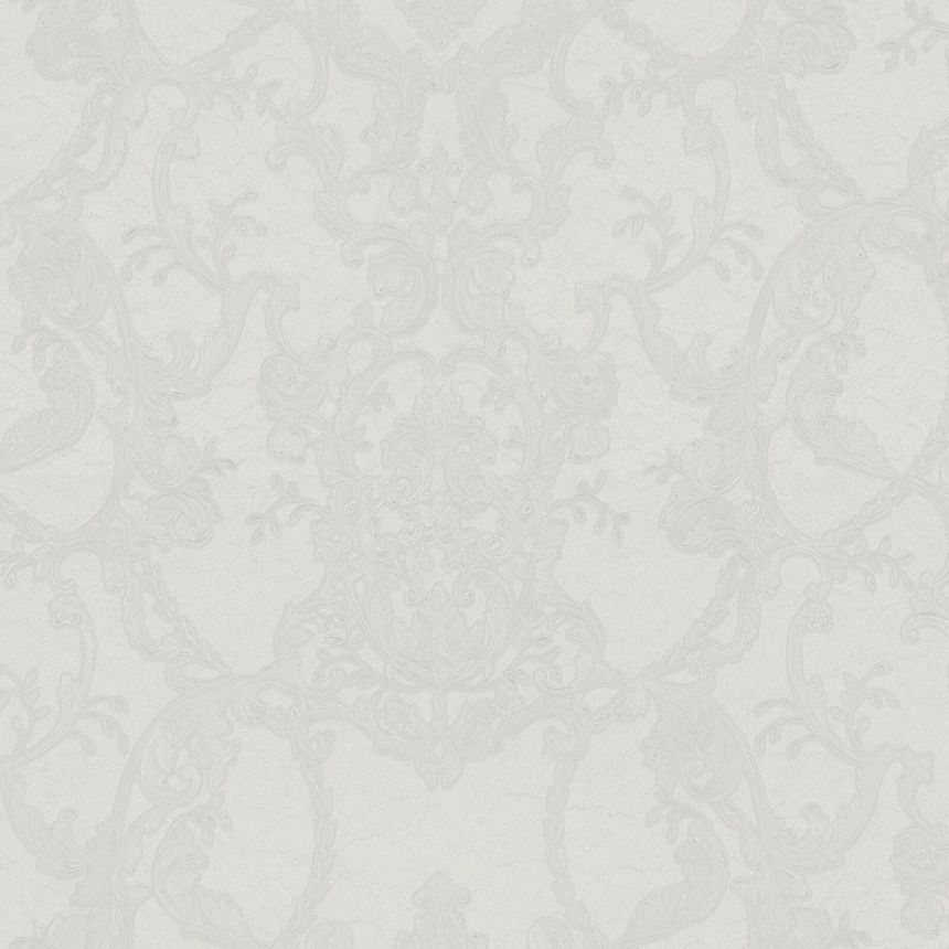 Weiße und silberne Barocktapete Z80040 Philipp Plein, Zambaiti Parati