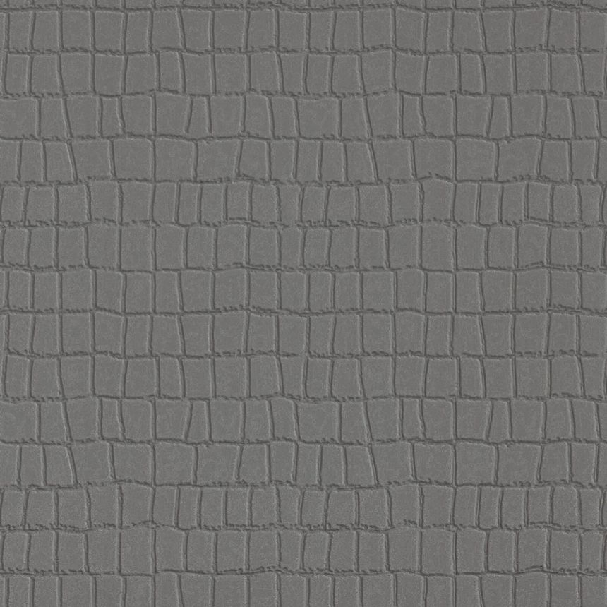 Graue Tapete, Krokodilhautimitat Z80034 Philipp Plein, Zambaiti Parati