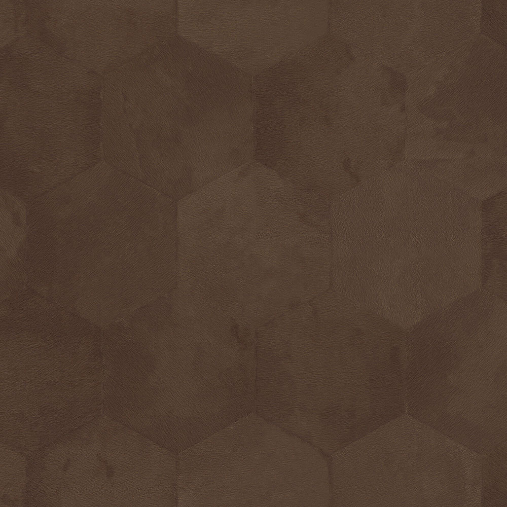 Braune Tapete mit geometrischen Mustern Z80008 Philipp Plein, Zambaiti Parati