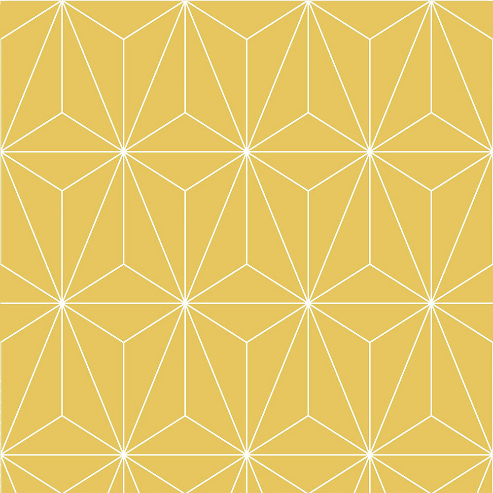 Gelbe Tapete mit geometrischen Mustern 104741, Formation, Graham & Brown