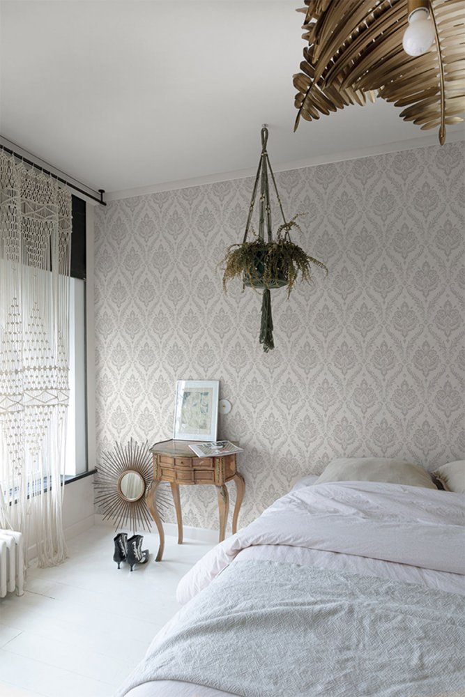 Graue Barocktapete MN3206, Maison, Grandeco