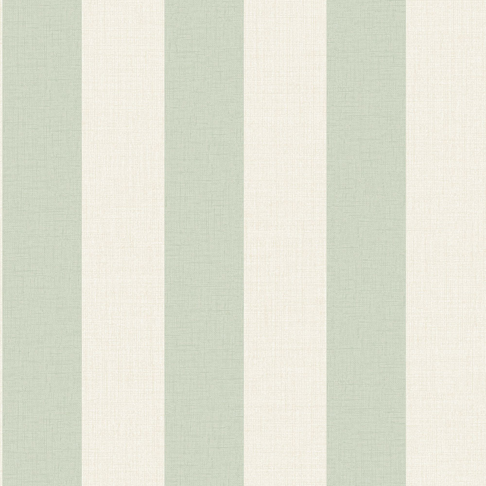 Grün und beige gestreifte Tapete MN4009, Maison, Grandeco