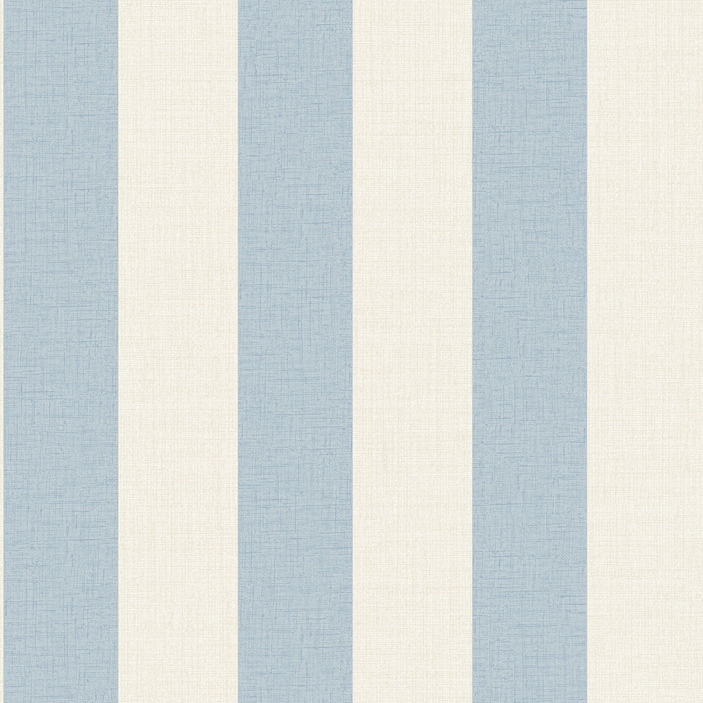 Blau und creme gestreifte Tapete MN4007, Maison, Grandeco