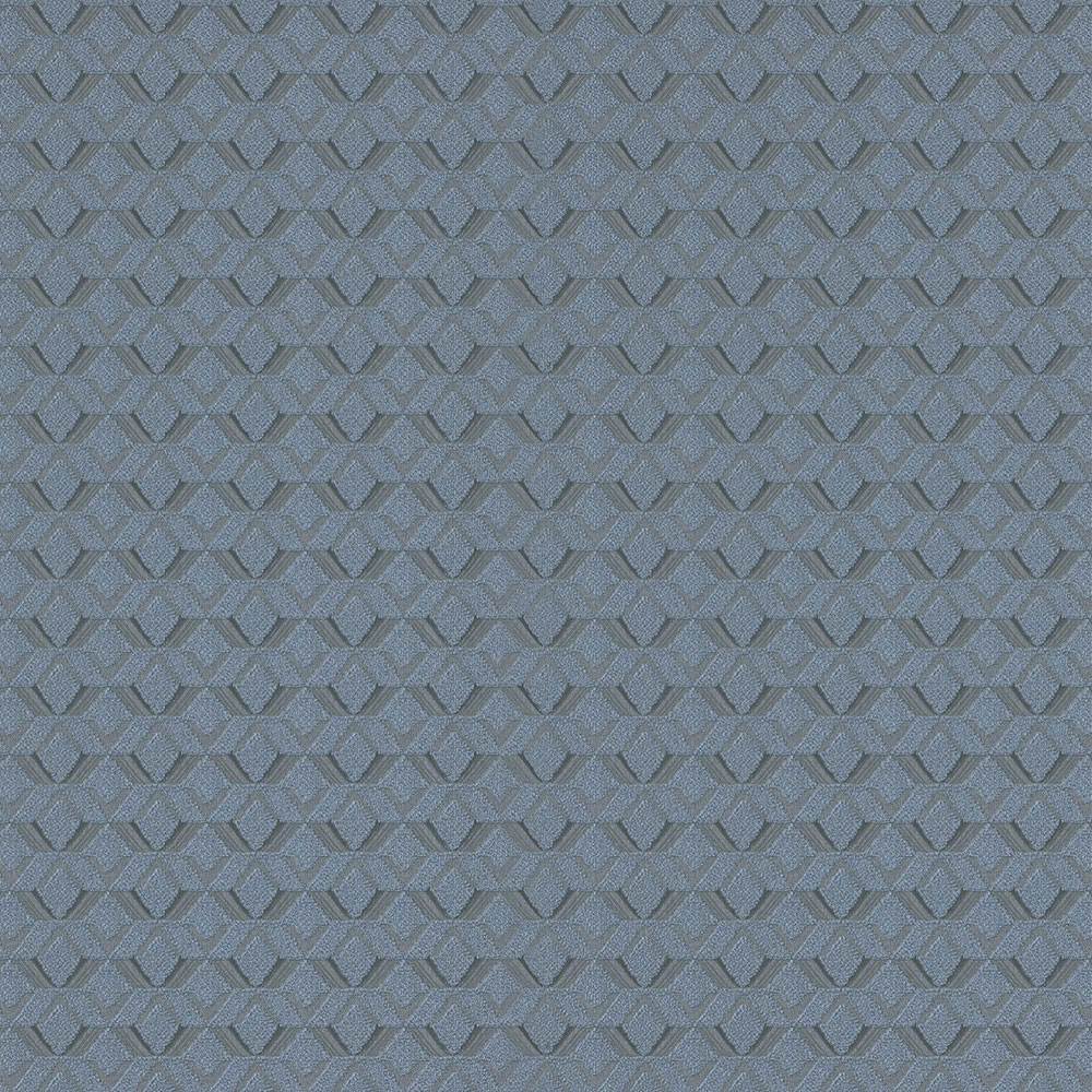 Blaue Luxustapete mit geometrischen Mustern Z76046, Vision, Zambaiti Parati