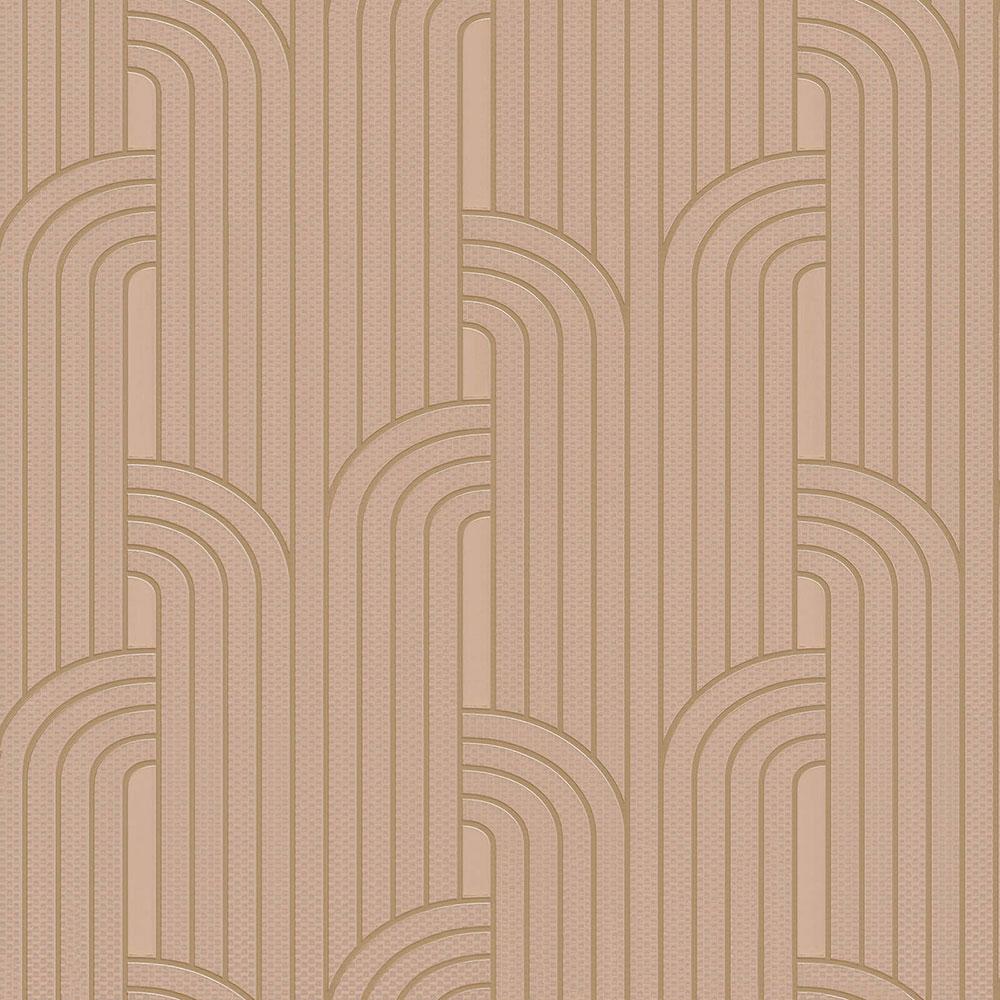 Golden-beige Luxustapete mit geometrischen Mustern Z76042, Vision, Zambaiti Parati