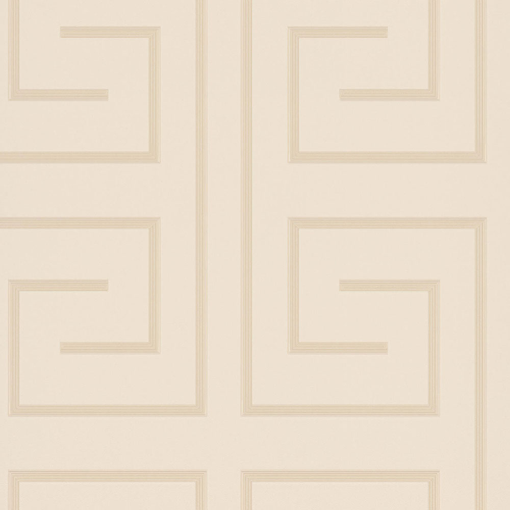 Beigefarbene Luxustapete mit geometrischen Mustern Z76032, Vision, Zambaiti Parati