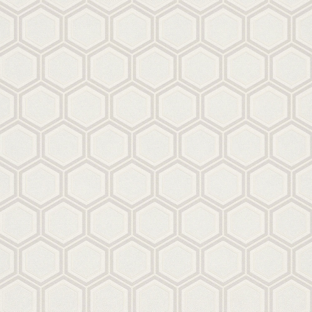 Cremefarbene Luxustapete mit geometrischen Mustern Z76022, Vision, Zambaiti Parati