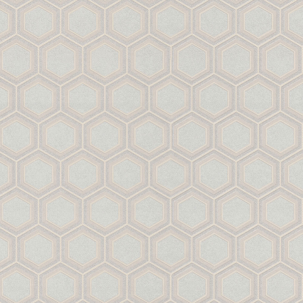 Beigefarbene Luxustapete mit geometrischen Mustern Z76010, Vision, Zambaiti Parati