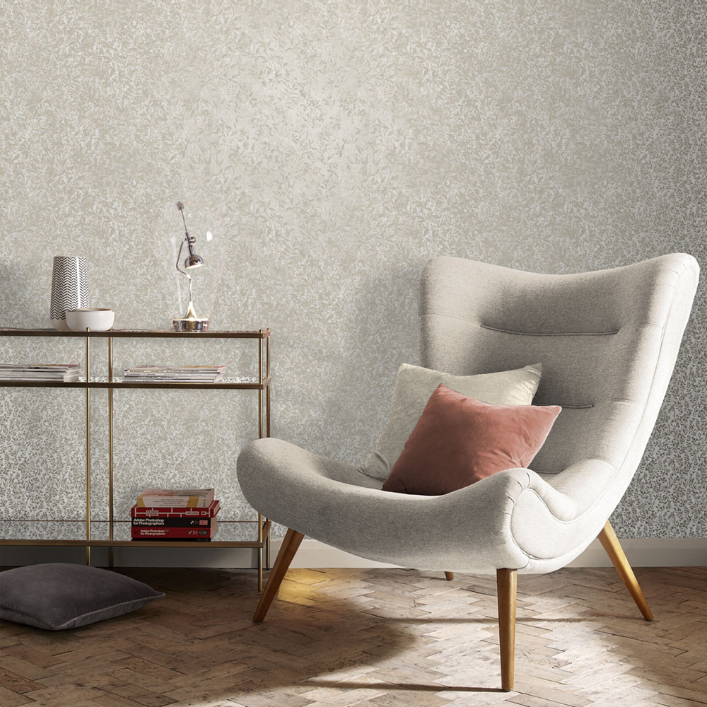 Gold-beige Tapete mit Zweigen 105115, Reclaim, Graham&Brown