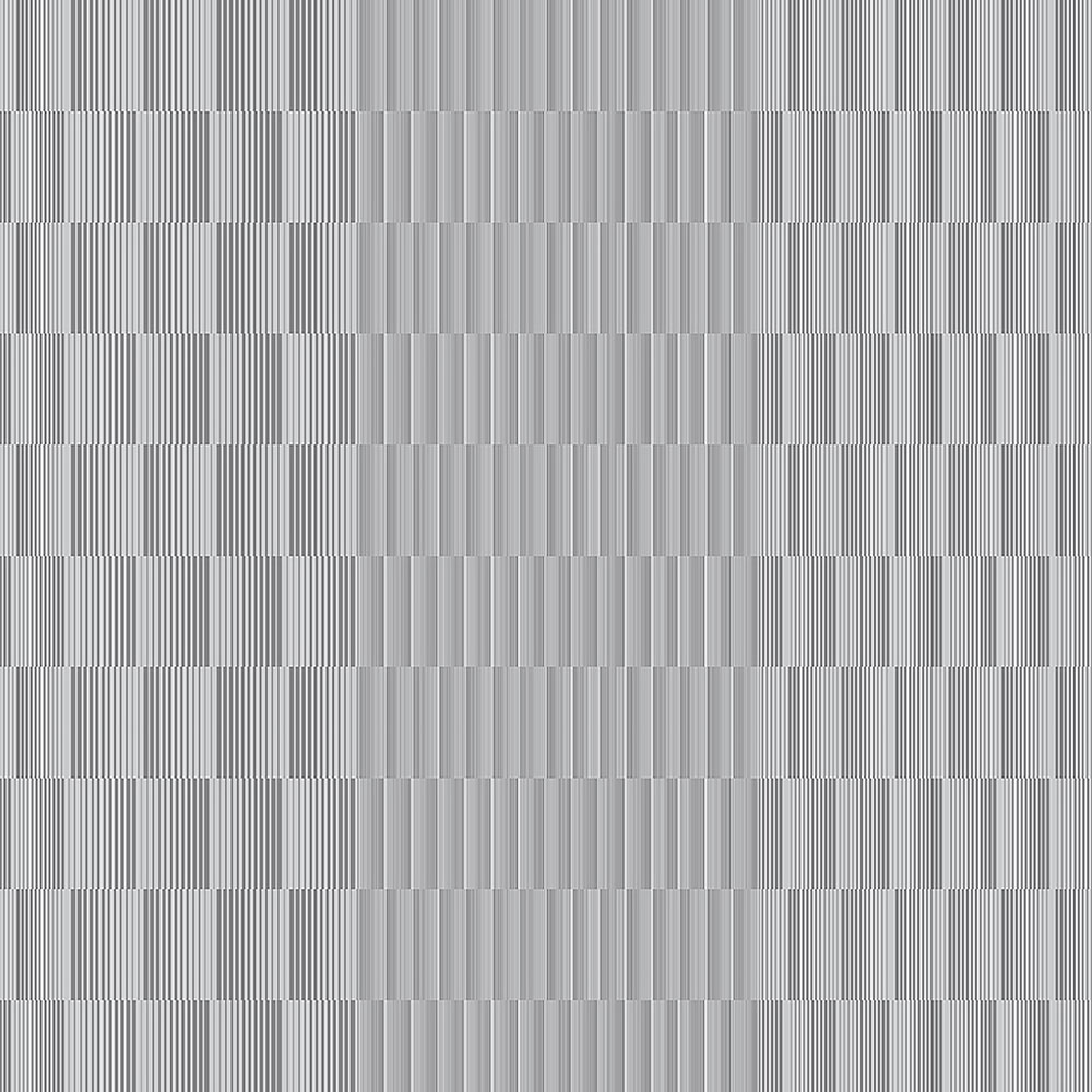 Grau-silberne Tapete mit geometrischen Mustern 105120, Formation, Graham & Brown