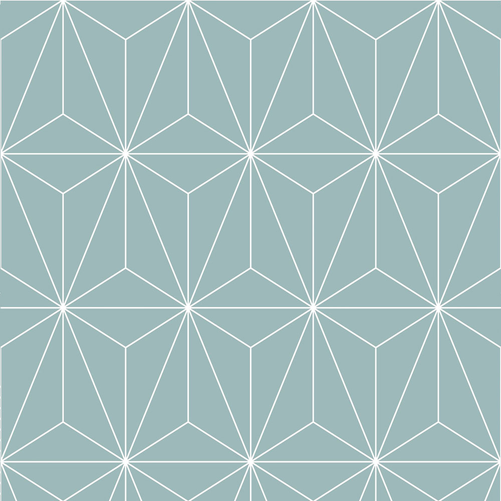 Grün/mintfarbene Tapete mit geometrischen Mustern 104738, Formation, Graham & Brown