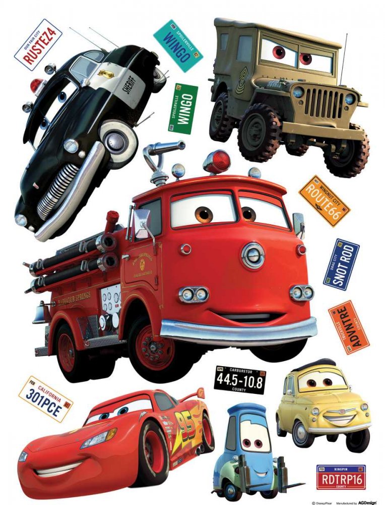 Wandtattoo für Kinder DK 1794, Disney Cars, AG Design