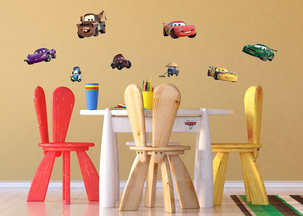 Wandtattoo für Kinder DK 887, Disney Cars 2, Mc Queen a Mater, AG Design