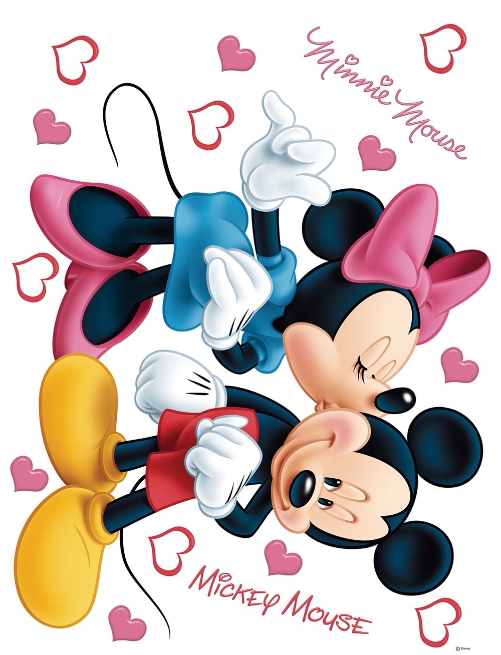 Wandtattoo für Kinder DK 882, Disney, Minnie a Mickey Pusy, AG Design