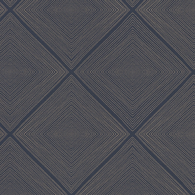 Modrozlatá geometrická vliesová tapeta na zeď 366021, Geonature, Eijffinger